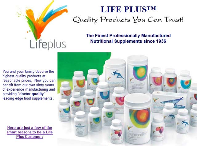 Life Plus Vitamins Products