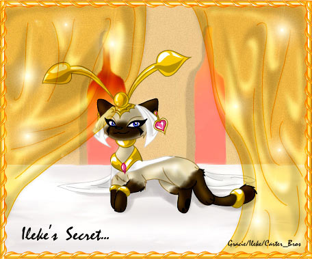 Ileke Secret Cat Artwork Computer Graphic Online Art Gallery Painting Grace Sapp