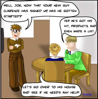 Ruggburns Work at Home Business Comic - network marketing