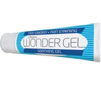 Wonder Gel Relief gel for aches pains with eucalyptus oil, aloe vera, edta, colloidal gold.